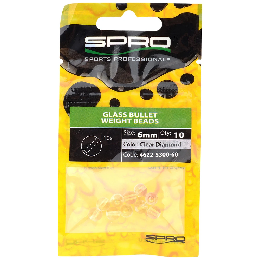 Spro Rnd Glass Beads Clear Diamond 8Mm