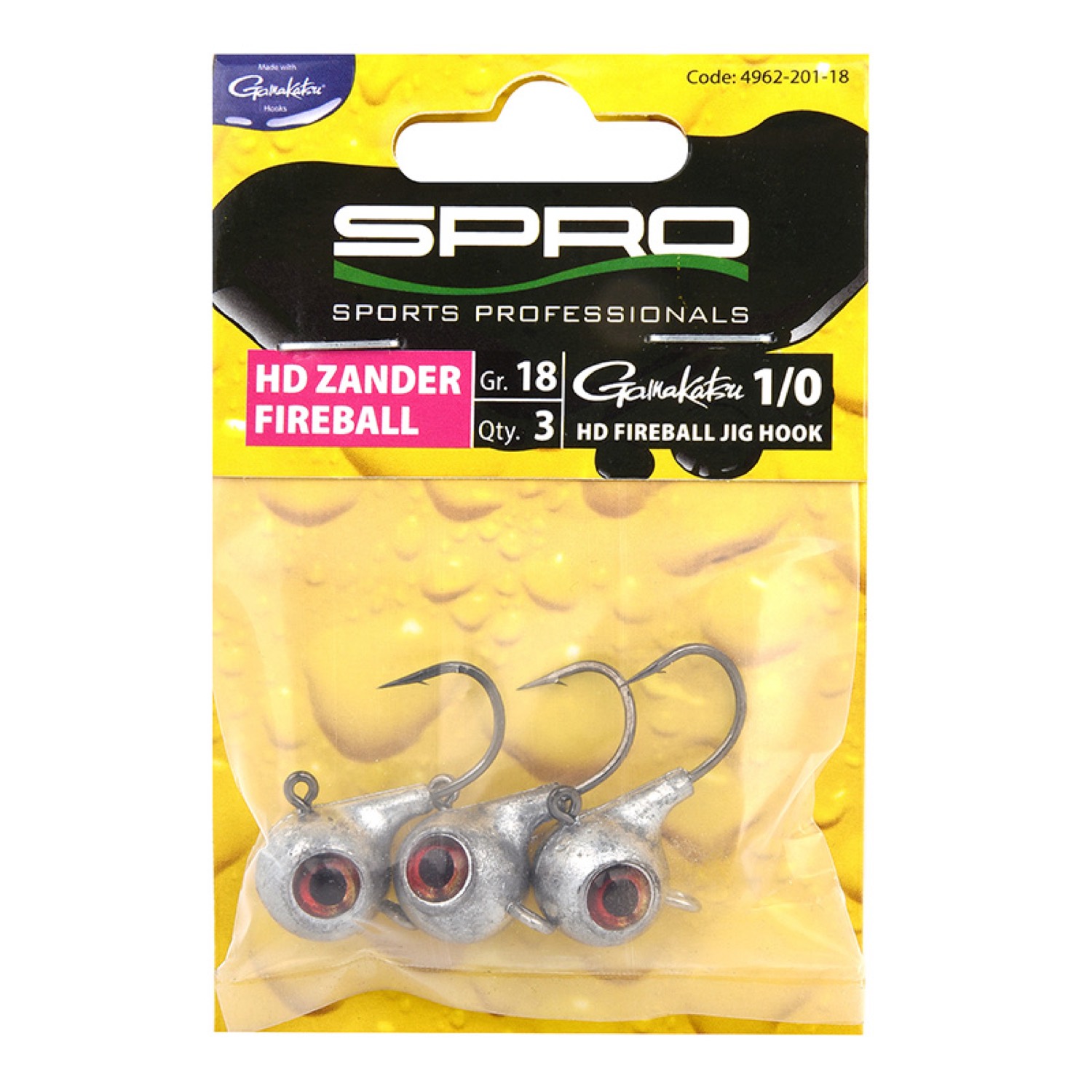 Spro HD Zander Fireballs 18 Gram 3Pc