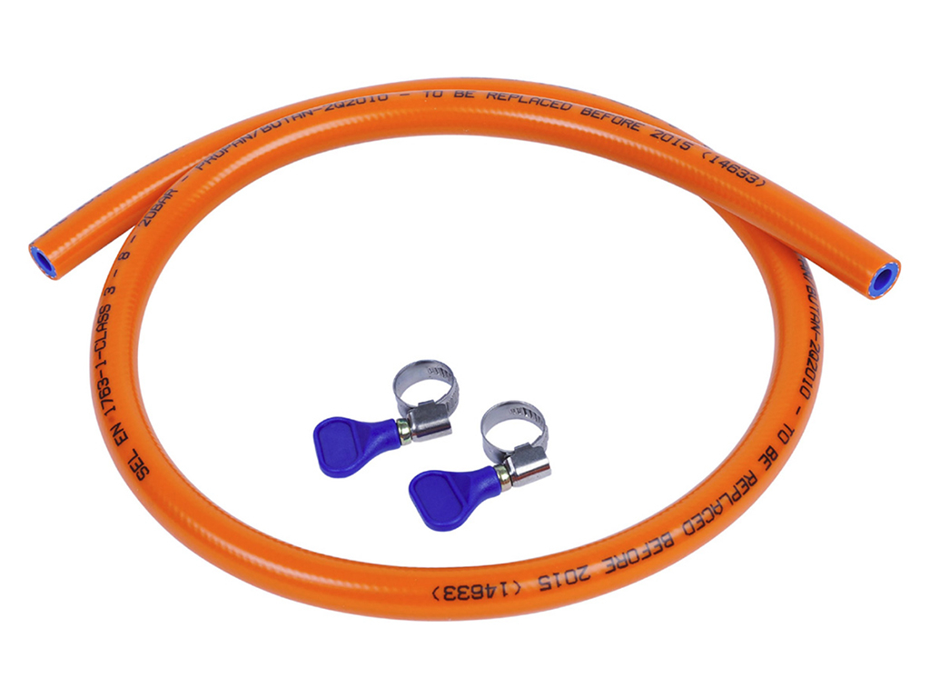 Bade HD Gasslang Met 2 Slangklemmen 2M