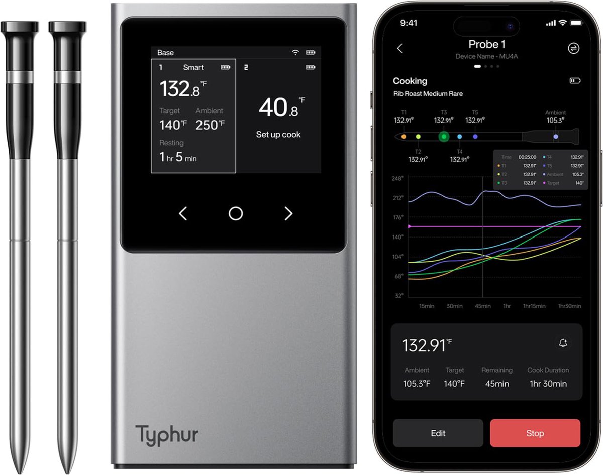 Typhur Sync Dual Wireless Thermometer