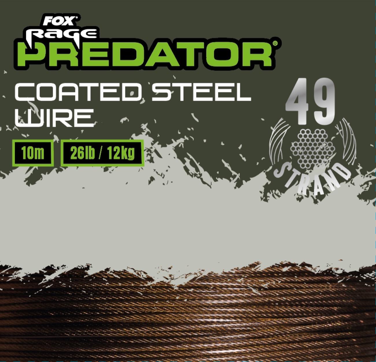 Fox Rage Predator Caoted Steel Wire 40Lb
