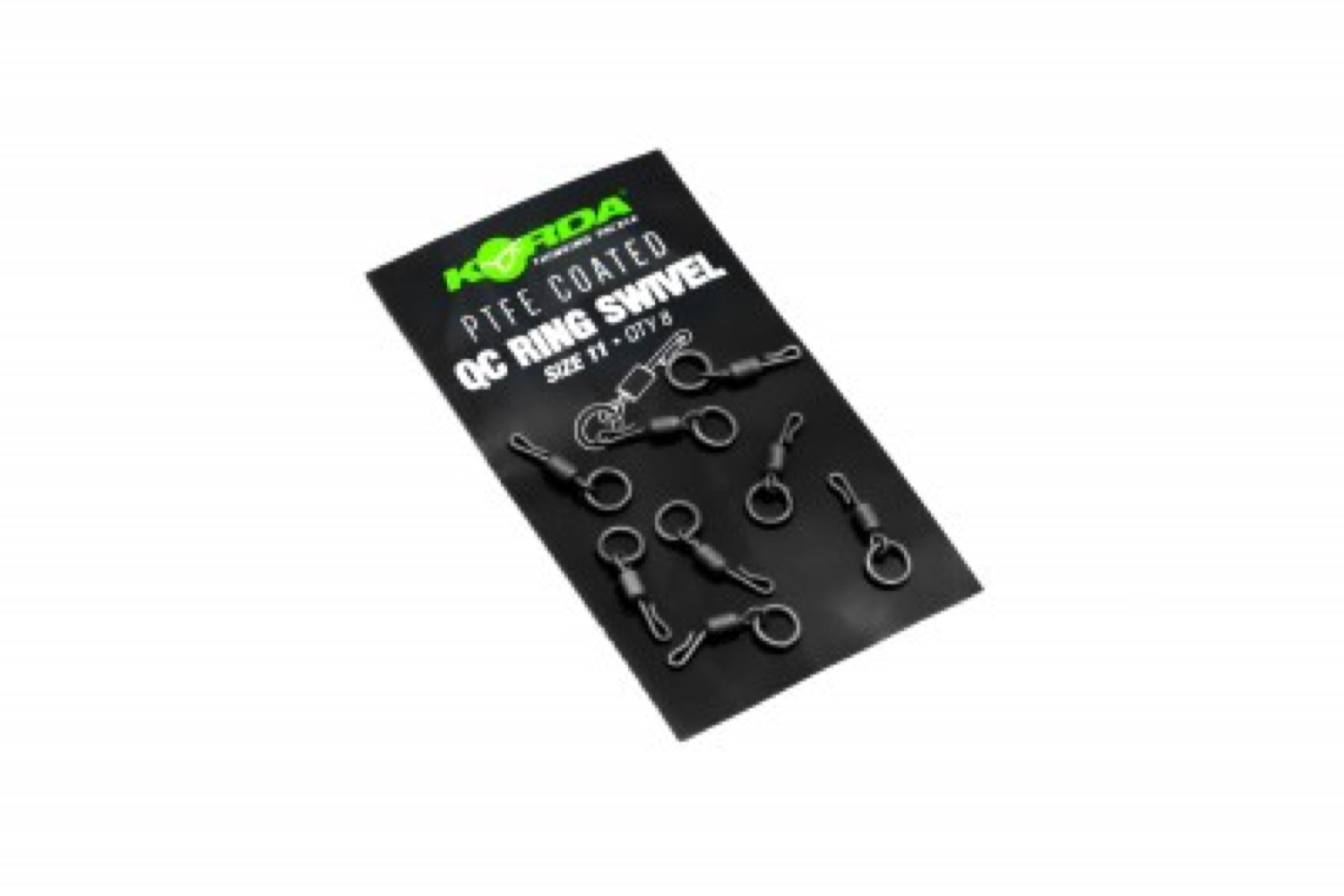 Korda Ptfe Qc Ring Swivel Size 8 (8Pcs)