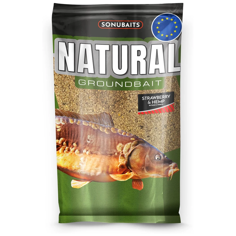 Sonubaits Natural Groundbait Strawberry & Hemp 1Kg
