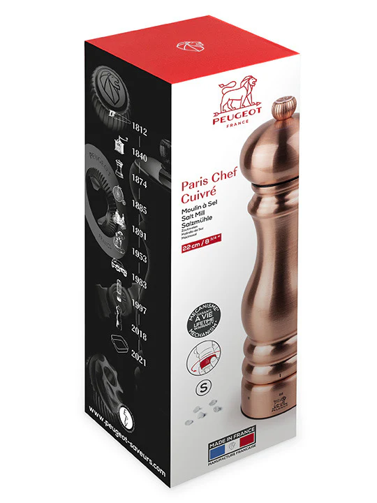 Peugeot Paris Chef U'Select Zoutmolen 22 Cm Koper