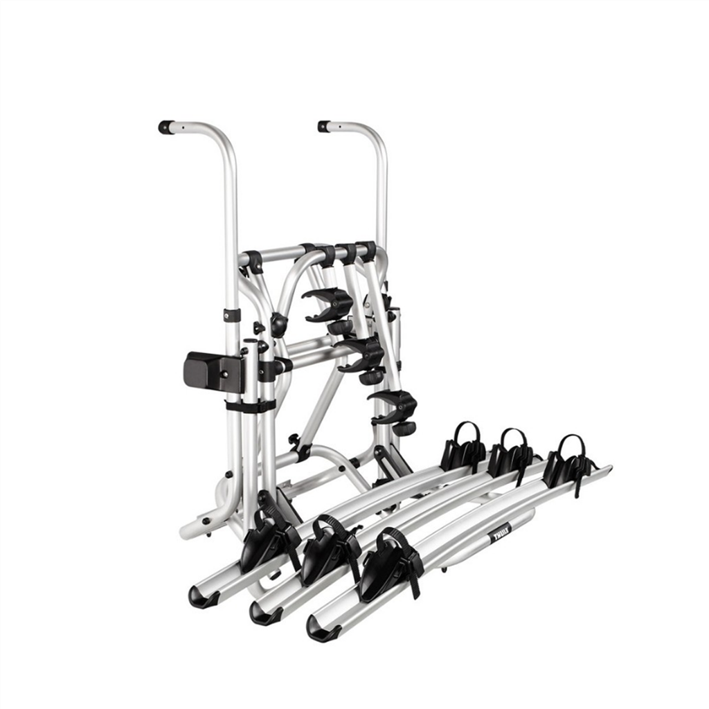 Wiltec fietsendrager voor camperladder, fietsenhouder voor 2 fietsen, houder voor fieten tot 30 kg, drager caravan aluminium, robuuste fietshouder, fietsenrek voor kampeerwagen