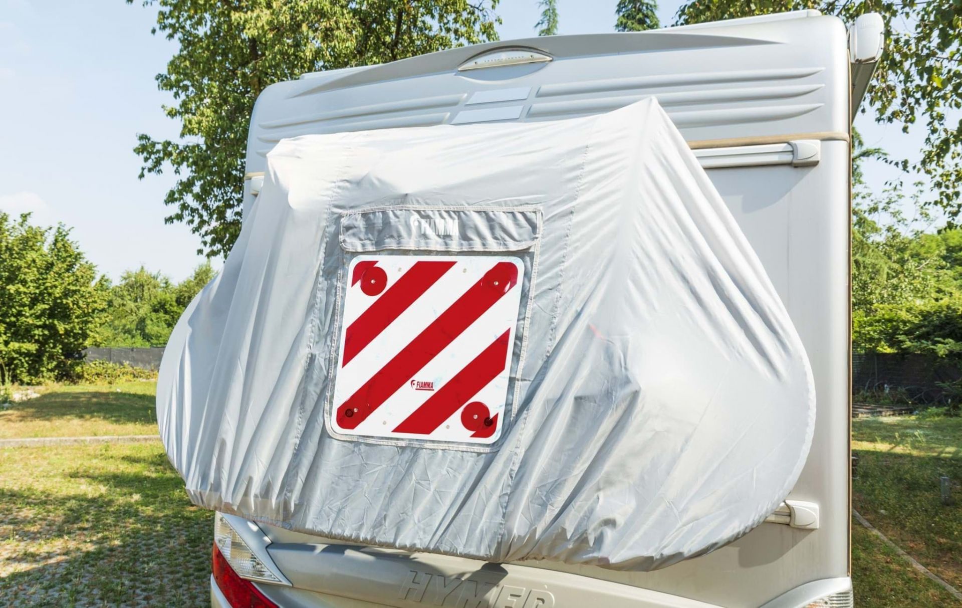Fietsendrager hoes - Met insteek vak - Hoes voor 1 of 2 fietsen - 300 D polyester - Camper en Caravan - Zwart